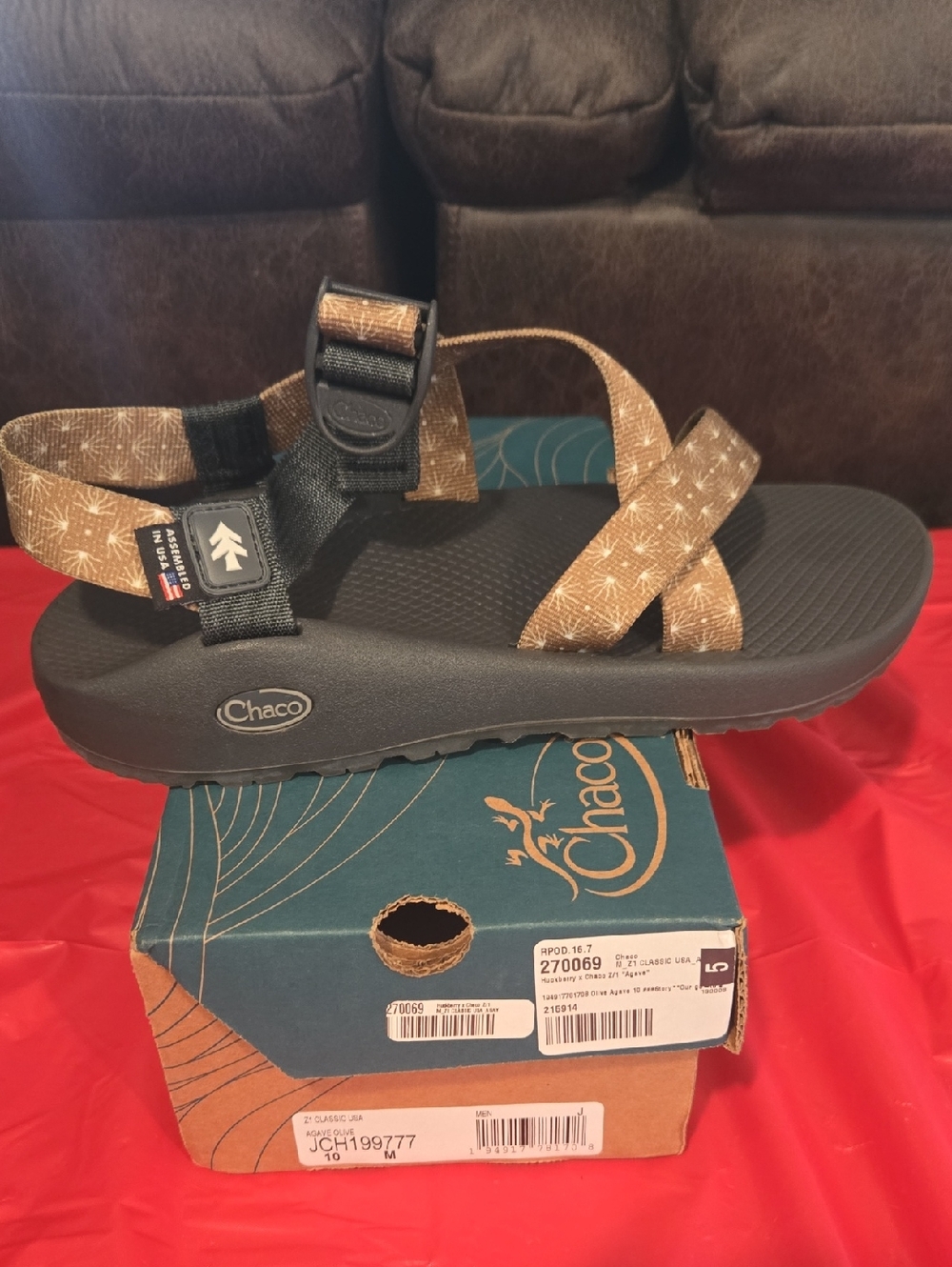 Chaco Mens Z1 Classic Sandal Agave Olive Size 10M Athletic New In Box Supportive